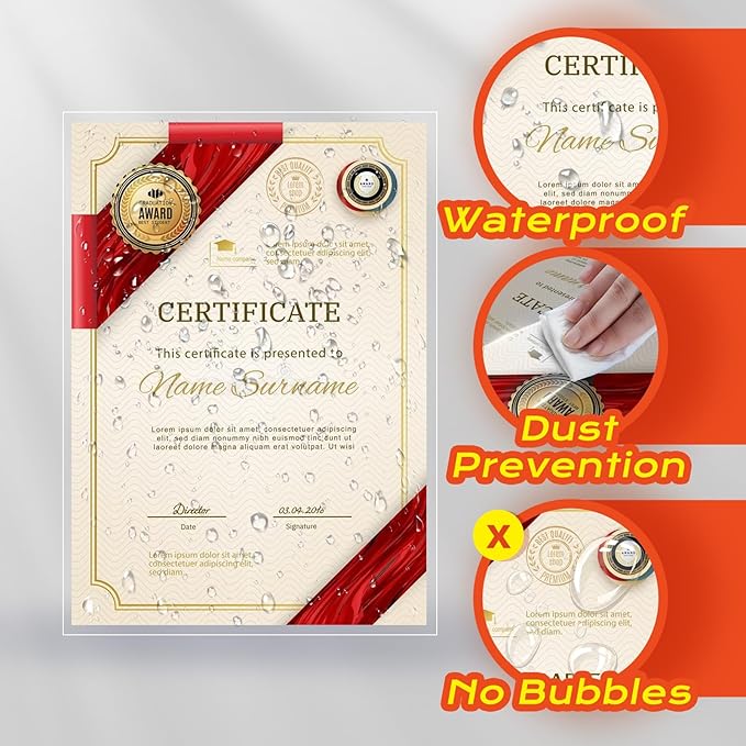 Self Adhesive Laminating Sheets,4Mil 8.5x11inches,60 Sheets Self Sealing Laminating Sheets, Self Adhesive Contact Paper,Clear Laminate Sheets for Stickers,No Machine Needed-DeskLoop Office