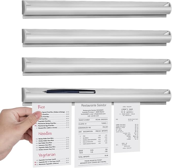 4 Pack Restaurant Ticket Holder Strip by AYZTKUX