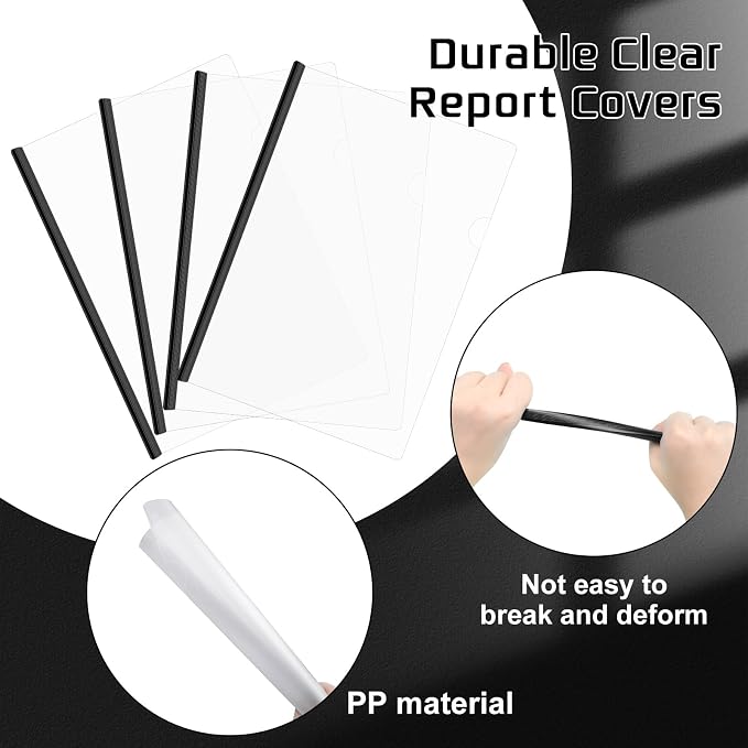 Thenshop 100 Pcs Clear Report Covers - Image 3