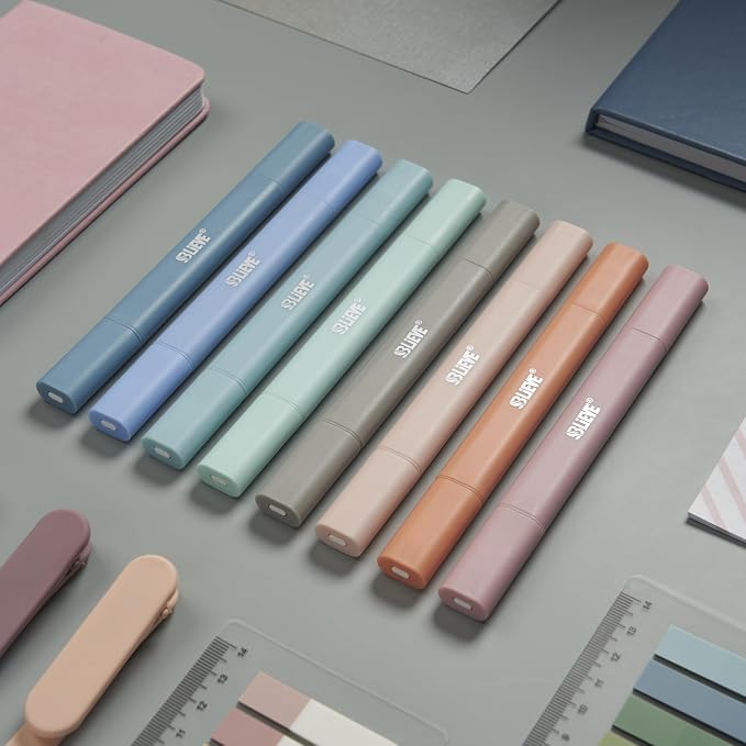 BLIEVE Bible Highlighters No Bleed Through, Pastel Colors, Dual Tip, 8 Pack | - Image 4