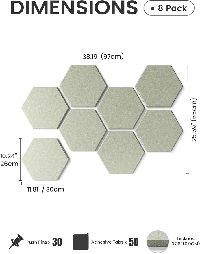 Fluxynara Hexagon Cork Board Alternative - Image 3