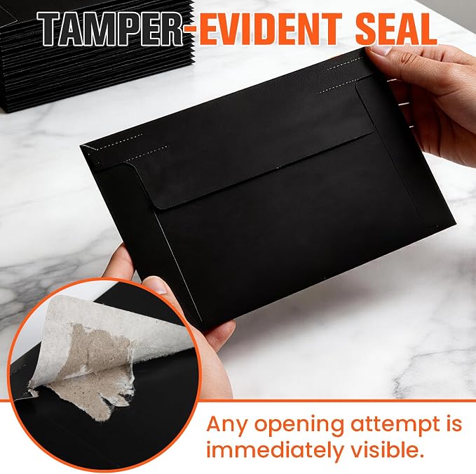 500 Pack Black Rigid Mailers, Perfect Size Shipping Envelopes - Image 4