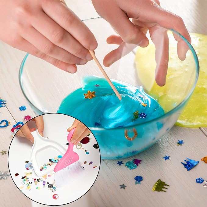 Chengu 3 Pack Mini Dustpan and Brush Set Colorful Small Broom and Dustpan Set - Image 5