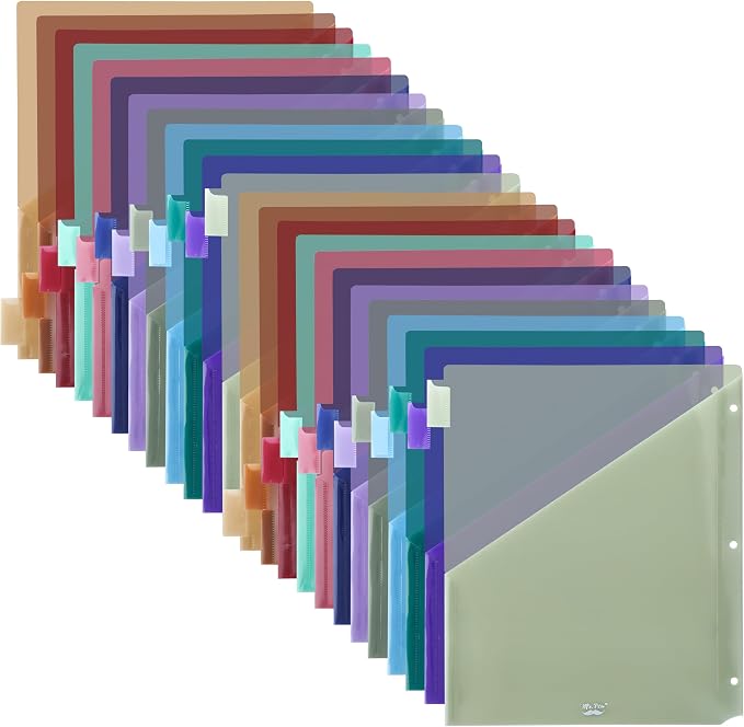Mr. Pen- Binder Dividers with Pockets and Tabs, 24 Pack | 3 Ring Binder by MrPen