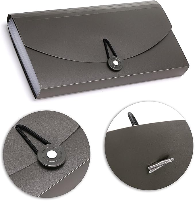BTSKY 13 Pockets Expanding Check Bill File Folder-Hand-held Small Accordion - Image 3