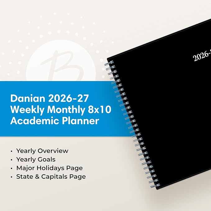Blue Sky Weekly and Monthly Academic Year Planner Calendar, July - Image 9
