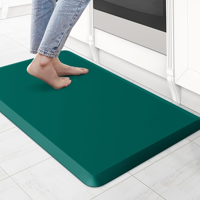 KitchenClouds Kitchen Mat Cushioned Anti Fatigue Rug 17.3"x28" Water Resistant by KitchenClouds
