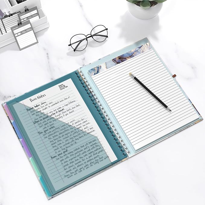 Hongri Clipboard Folio with Refillable Lined Notepad, 8.5 x 11 Folders with - Image 7