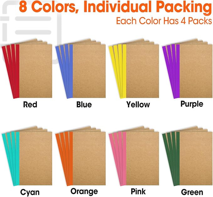 32 Pack Composition Notebooks Bulk, A5 Kraft Cover Lined Journaling Notebooks - Image 4