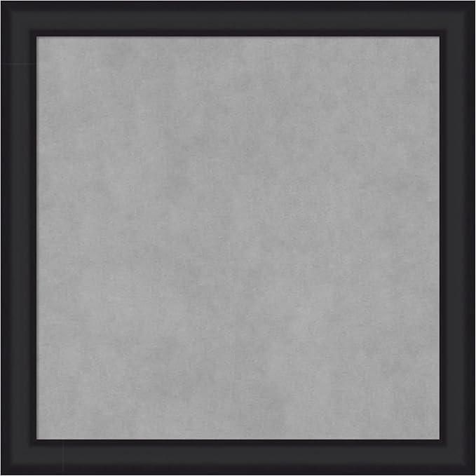 Amanti Art Black Framed Magnetic Board 23x23 Medium Vision Board by AmantiArt