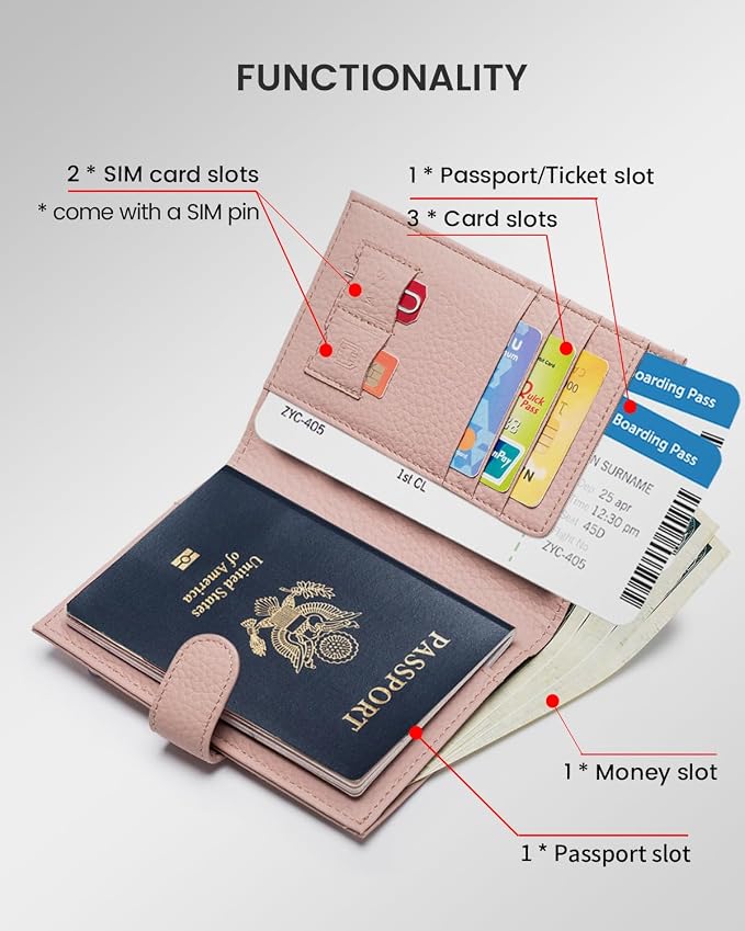 Karmiir RFID Passport Holder Travel Wallet - Image 2