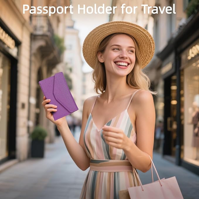 ZOPPEN Mulit-purpose Rfid Blocking Passport Holder Travel Wallet Passport and - Image 7