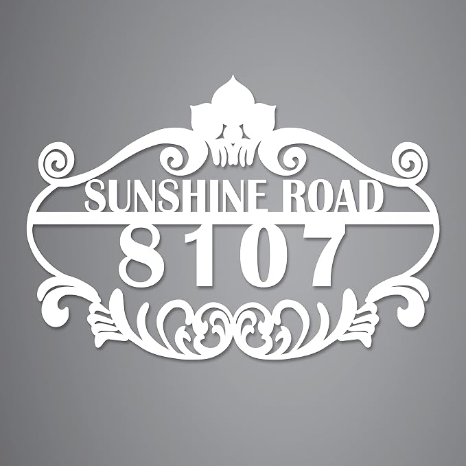 Personalized Vintage Styling Metal House Numbers - Image 6