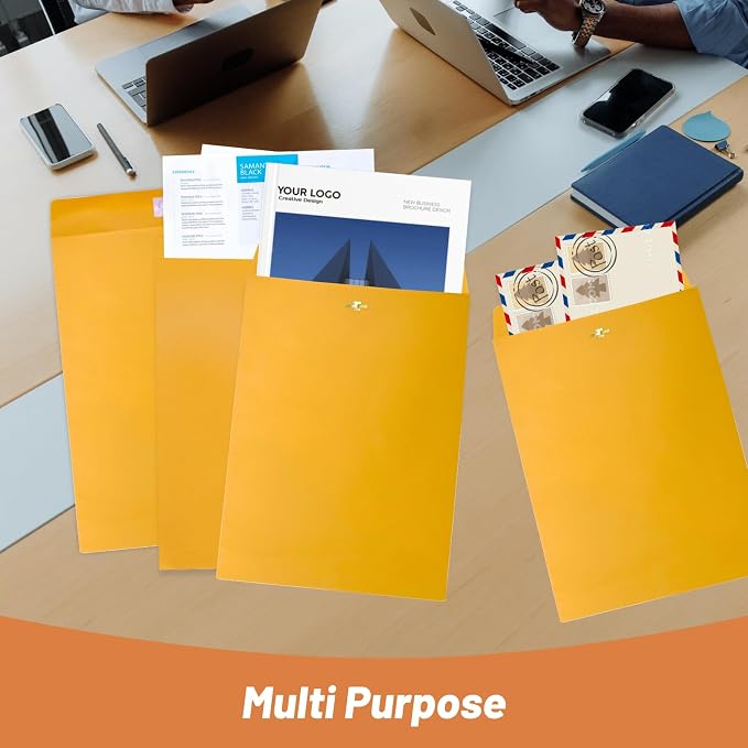 9x12 Clasp Envelopes 20 Pcs, Creebe Manilla Envelopes 9x12 - Image 6
