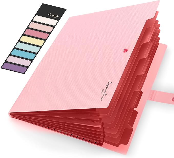 Sooez Accordion File Organizer, Letter Size Expanding File Folder by Sooez