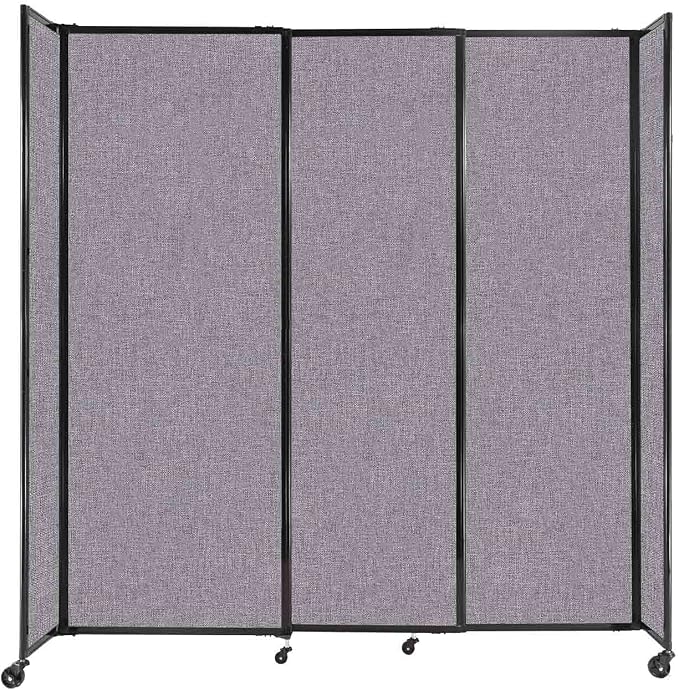 Versare Straightwall Sliding Portable Wall Partition | Freestanding Office by VERSARE
