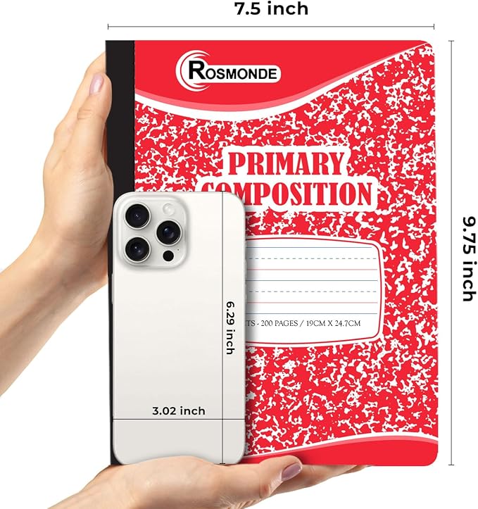 Rosmonde 1000 Pack Primary Composition Notebook Bulk, K-2 Primary Journal - Image 3