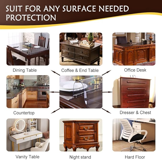 Crystal Plastic Tablecloth Protector - Image 5