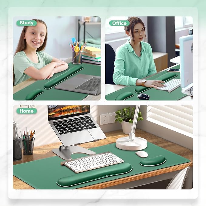 Gimars 4 in 1 Mouse Pad and Keyboard Wrist Rest Set, Large Mouse Pad - Image 8