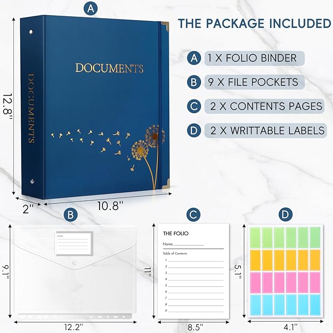 XKDOUS Aesthetic Document Organizer - Image 2