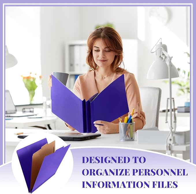 Skyygemm 48 Pcs Classification Folders Letter Size, 1 Divider Pressboard File - Image 7