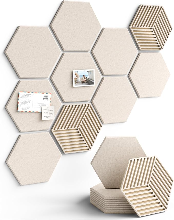 Fluxynara Hexagon Cork Board Alternative by FLUXYNARA