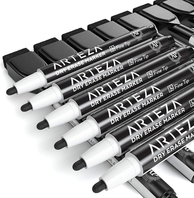 ARTEZA Black Dry Erase Markers - Image 6