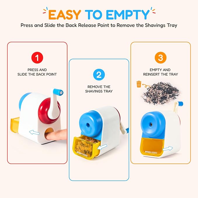 M&G Manual Pencil Sharpener, Hand Crank Pencil Sharpener - Image 4