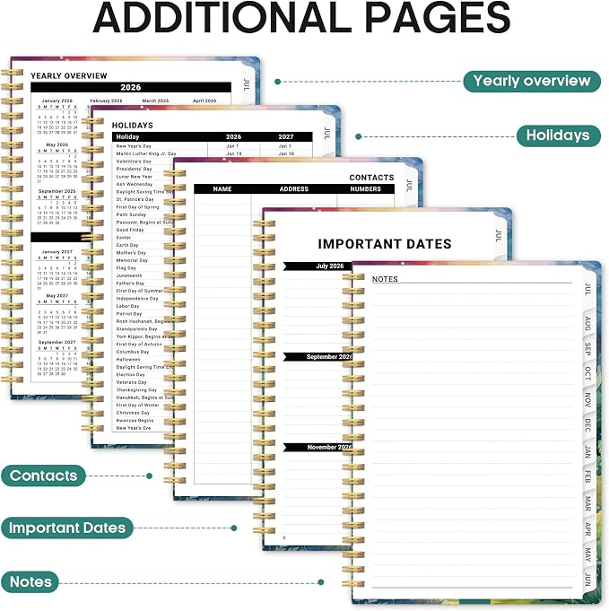 Planner 2026-2027, Academic Year Monthly and Weekly Calendar Planner, Jul 2026 - Image 5