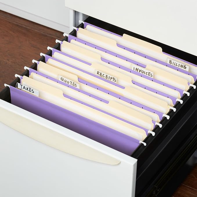 Staples Hanging File Folders, Letter Size, Durable Construction – 50/Carton - Image 3