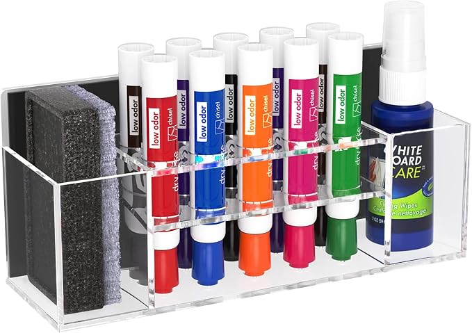 HBlife Acrylic Magnetic Dry Erase Marker Holder by HBlife