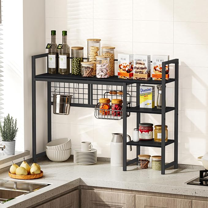 Snughome Desk Shelf, 38.6" Desktop Organizer Shelf, Desk Hutch - Image 6