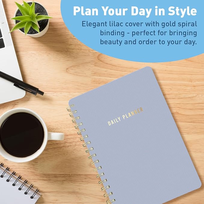 Sweetzer & Orange Daily Planner Notebook – Undated Two-Page Daily Layout - Image 4