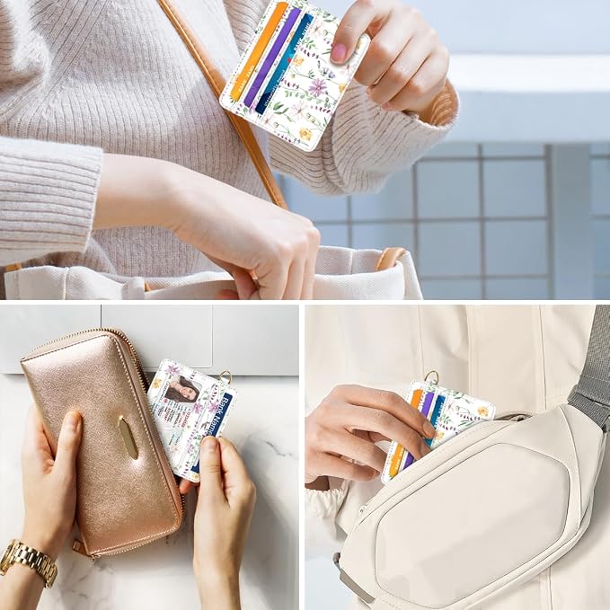 Slim Minimalist Front Pocket RFID Blocking Credit Card Holder Small Wallet Cute - Image 5