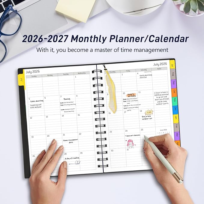 Daily Planner 2026-2027, 18-Month Weekly and Monthly Calendar Planner, July - Image 7