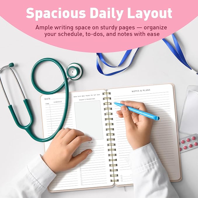 Sweetzer & Orange Daily Planner Notebook – Undated Two-Page Daily Layout - Image 5