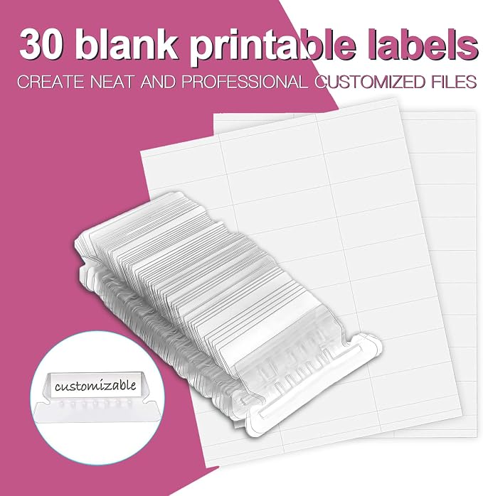 HERKKA Hanging File Folders, 30 Pack Reinforced Letter Size Hanging Folders - Image 5