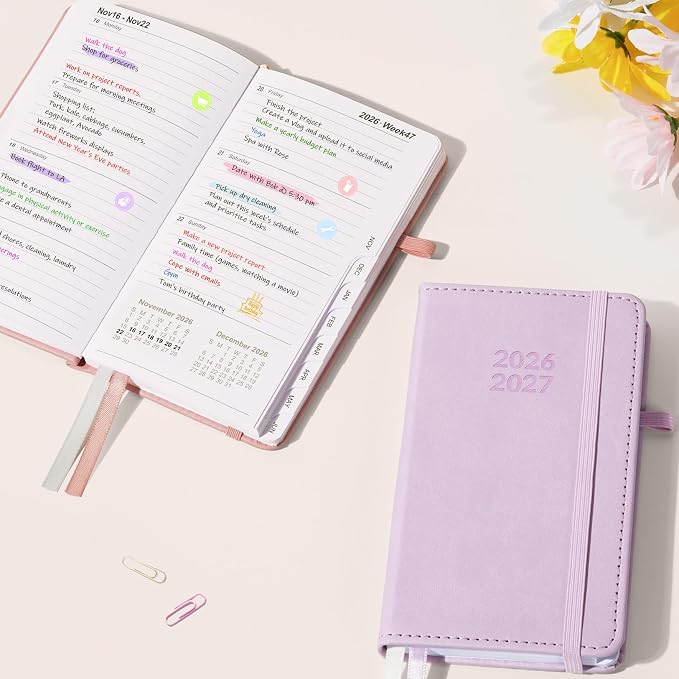 Forvencer Pocket Planner 2026-2027, Weekly Monthly Planners - Image 6