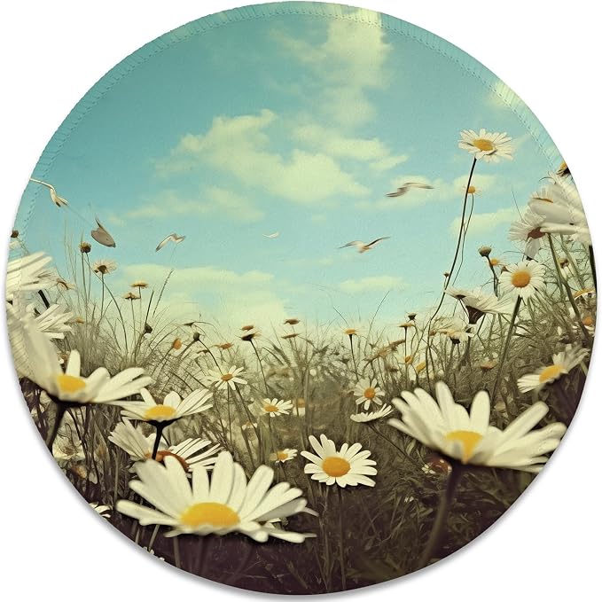 Serenity in Spring Daisies Mouse Pad by Eiszuso