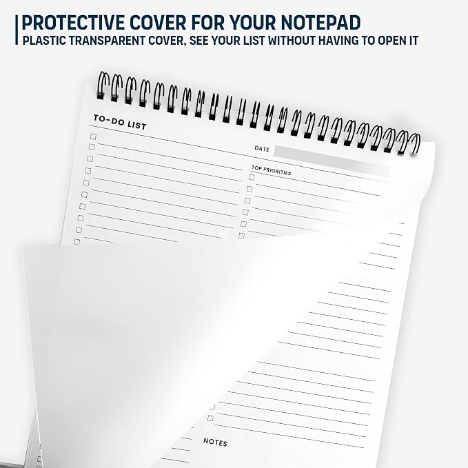 Of a Happy Kind To Do List Spiral Notepad 8.5x11 52 Sheets - Image 6