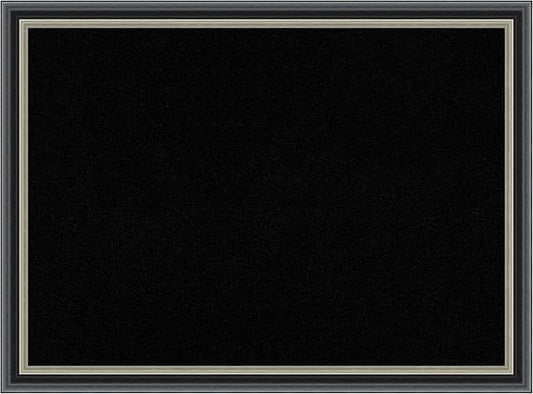 Amanti Art Black Cork Board for Wall, 23x31 Vision Board with Black Wood Frame, Medium Corkboard Office Decor for Home Organization, Modern Corkboard Pinboard to Display Items for Home Organization-DeskLoop Office