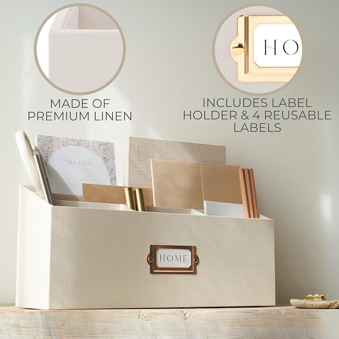 KIBAGA Stylish Linen Mail Organizer - Image 2