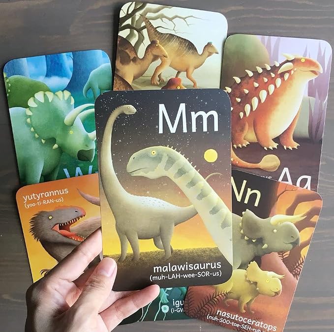 Dinosaur ABC Flash Cards, Alphabet A to Z Dinosaurs flashcards - Image 5
