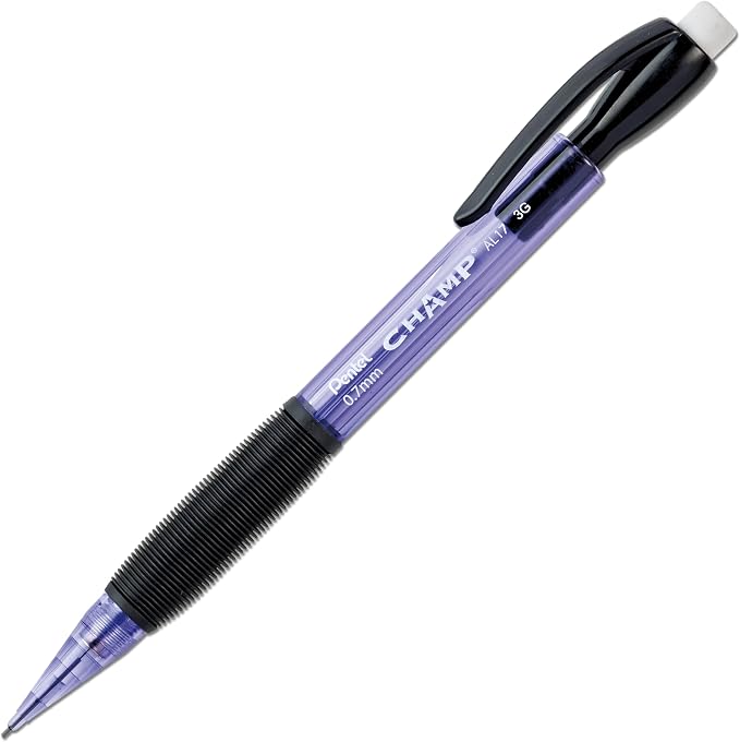 Pentel CHAMP Mechanical Pencil, Violet Barrel, Box of 12 - Image 2