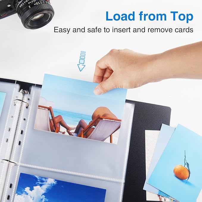 Sooez 30 Pack Heavy Duty Photos or Postcards Page Protectors, Plastic Clear - Image 6