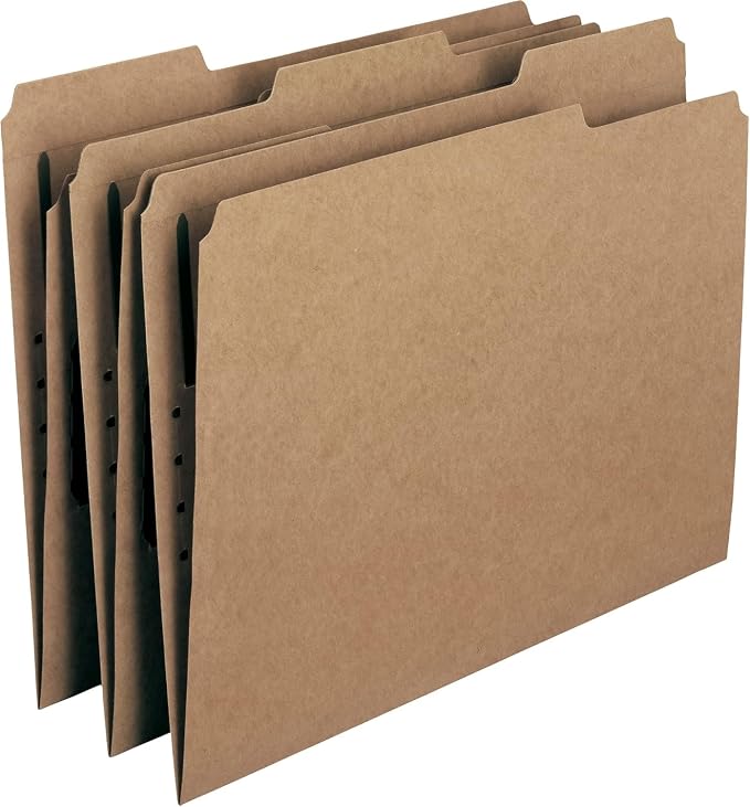 Smead Fastener File Folders, Reinforced 1/3-Cut Tabs, 1 Fastener, Letter Size by SMEAD