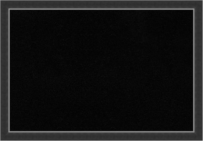 Amanti Art Black Cork Board for Wall, 27x39 Vision Board with Black Wood Frame, Large Corkboard Office Decor for Home Organization, Modern Corkboard Pinboard to Display Items for Home Organization in-DeskLoop Office