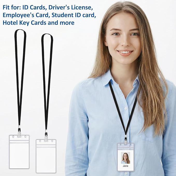Marspark 300 Pcs ID Badge Holder - Image 5