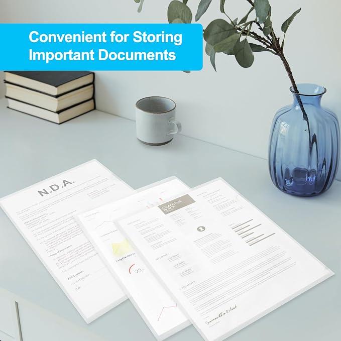 ViVin 36-Pack Sturdy Clear Folders - Image 7