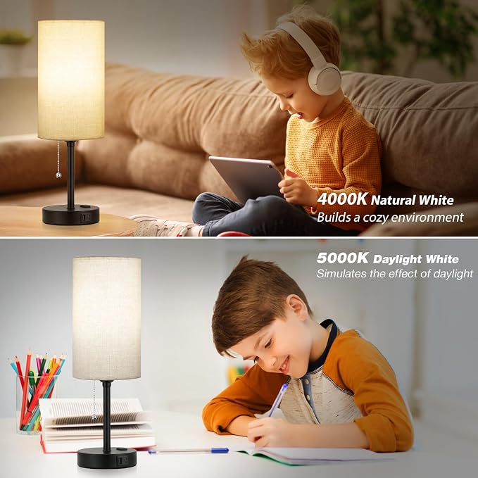 Dicoool 17Inch Tall Bedroom Lamps - Image 6